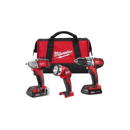 Milwaukee Tool Milwaukee 2691-23 M18 Cordless Li-Ion 3-Tool Combo Kit 2691-23